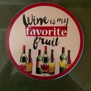 NWT 🎁 Glass Trivet or Spoon Rest 🍷